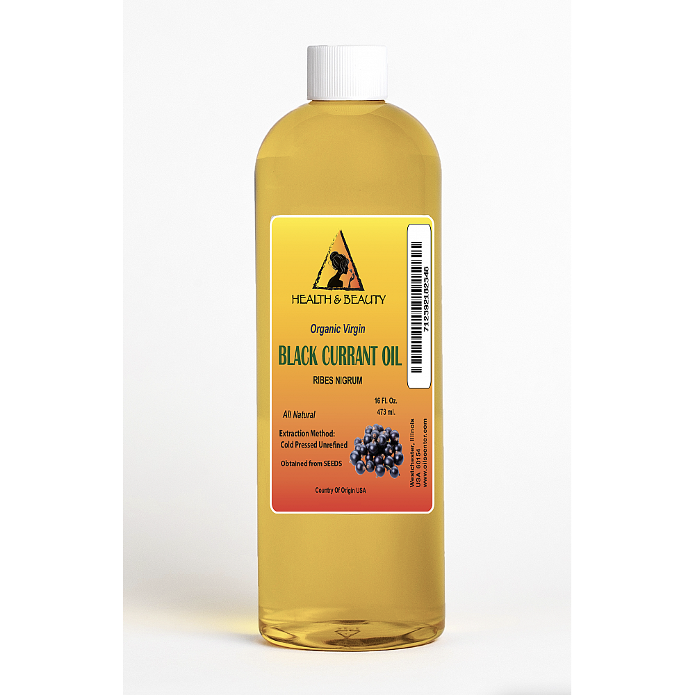 Black currant seed oil unrefined virgin organic 15 gla cold pressed